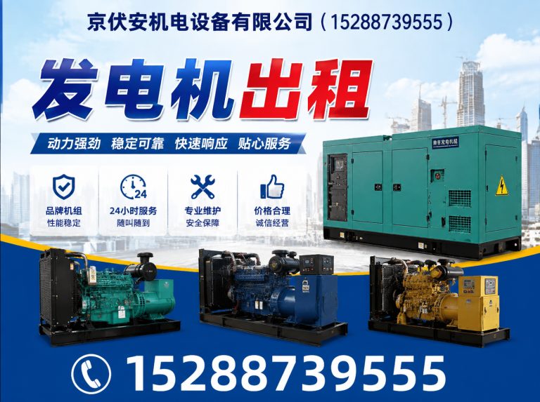 漳州发电机租赁展示图